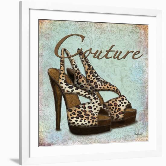 Blue Couture Shoes-Todd Williams-Framed Art Print