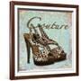 Blue Couture Shoes-Todd Williams-Framed Art Print