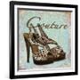 Blue Couture Shoes-Todd Williams-Framed Art Print