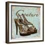 Blue Couture Shoes-Todd Williams-Framed Art Print