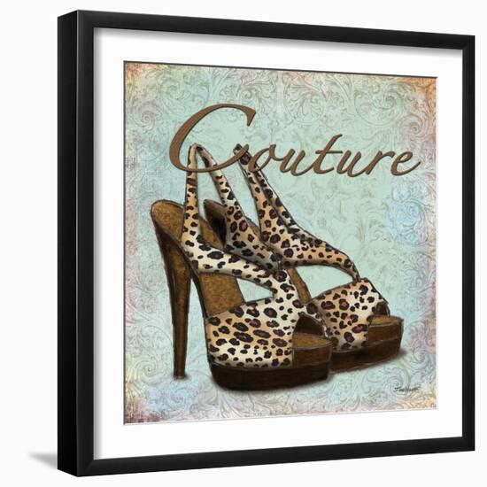 Blue Couture Shoes-Todd Williams-Framed Art Print