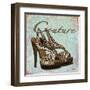 Blue Couture Shoes-Todd Williams-Framed Art Print