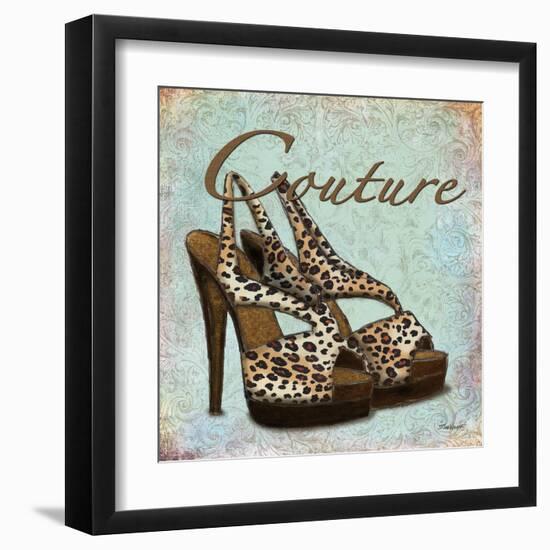 Blue Couture Shoes-Todd Williams-Framed Art Print