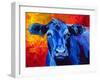 blue cow-Marion Rose-Framed Giclee Print