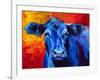 blue cow-Marion Rose-Framed Giclee Print