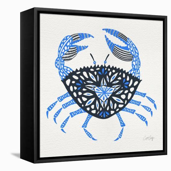 Blue-Crab-Artprint-Cat Coquillette-Framed Stretched Canvas