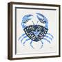 Blue-Crab-Artprint-Cat Coquillette-Framed Giclee Print