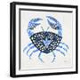 Blue-Crab-Artprint-Cat Coquillette-Framed Giclee Print