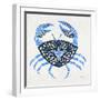 Blue-Crab-Artprint-Cat Coquillette-Framed Giclee Print