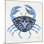 Blue-Crab-Artprint-Cat Coquillette-Mounted Giclee Print