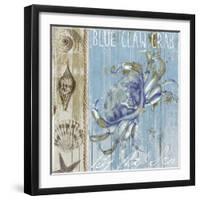 Blue Crab I-Color Bakery-Framed Giclee Print