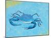 Blue Crab V-Phyllis Adams-Mounted Art Print