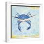 Blue Crab VI-Phyllis Adams-Framed Art Print