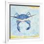 Blue Crab VI-Phyllis Adams-Framed Art Print