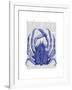 Blue Crab-Fab Funky-Framed Art Print