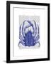 Blue Crab-Fab Funky-Framed Art Print