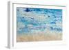 Blue Crashing Wave-Julie DeRice-Framed Art Print