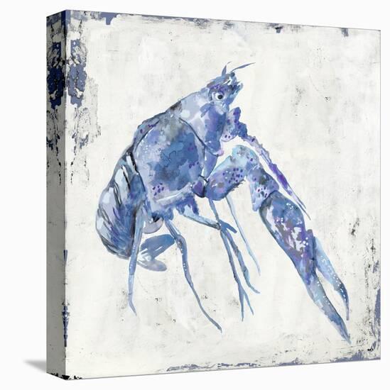 Blue Crayfish I-Jacob Q-Stretched Canvas