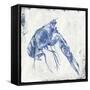 Blue Crayfish I-Jacob Q-Framed Stretched Canvas