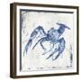 Blue Crayfish II-Jacob Q-Framed Art Print