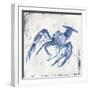 Blue Crayfish II-Jacob Q-Framed Art Print