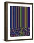 Blue Criss Cross-Ruth Palmer-Framed Art Print