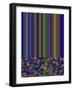 Blue Criss Cross-Ruth Palmer-Framed Art Print