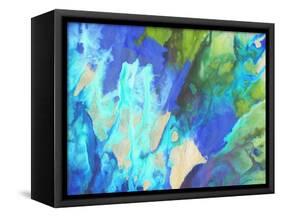 Blue Crush II-Jason Higby-Framed Stretched Canvas