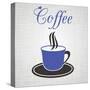 Blue Cup Of Coffee-blumer-Stretched Canvas