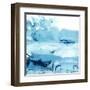 Blue Currents IV-Ethan Harper-Framed Art Print