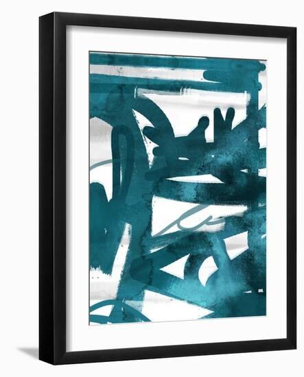Blue Cynthia 1-Cynthia Alvarez-Framed Art Print