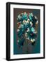 Blue Daisy flowers-Lea Faucher-Framed Art Print