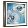 Blue Dance II-Lisa Audit-Framed Art Print