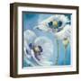 Blue Dance II-Lisa Audit-Framed Art Print