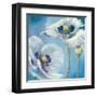 Blue Dance II-Lisa Audit-Framed Art Print