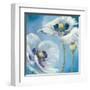 Blue Dance II-Lisa Audit-Framed Art Print