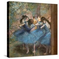 Blue dancers. Around 1893-96. Oil on canvas.-Edgar Degas-Stretched Canvas