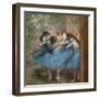 Blue dancers. Around 1893-96. Oil on canvas.-Edgar Degas-Framed Giclee Print