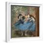 Blue dancers. Around 1893-96. Oil on canvas.-Edgar Degas-Framed Giclee Print