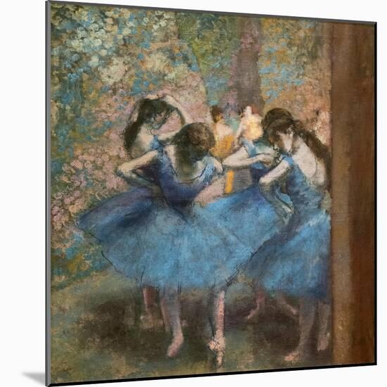 Blue dancers. Around 1893-96. Oil on canvas.-Edgar Degas-Mounted Giclee Print