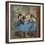 Blue dancers. Around 1893-96. Oil on canvas.-Edgar Degas-Framed Giclee Print