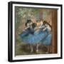 Blue dancers. Around 1893-96. Oil on canvas.-Edgar Degas-Framed Giclee Print