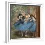 Blue dancers. Around 1893-96. Oil on canvas.-Edgar Degas-Framed Giclee Print