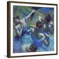 Blue Dancers, circa 1899-Edgar Degas-Framed Giclee Print