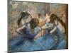 Blue dancers (detail). Around 1893-96. Oil on canvas.-Edgar Degas-Mounted Giclee Print
