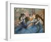 Blue dancers (detail). Around 1893-96. Oil on canvas.-Edgar Degas-Framed Giclee Print