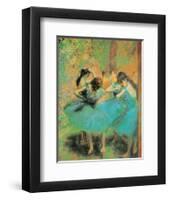 Blue Dancers-Edgar Degas-Framed Art Print