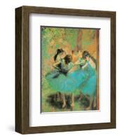 Blue Dancers-Edgar Degas-Framed Art Print