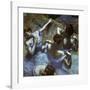 Blue Dancers-Edgar Degas-Framed Art Print