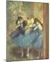 Blue Dancers-Edgar Degas-Mounted Giclee Print